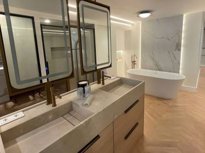 ENCIMERA CON LAVABO INTEGRADO EN PIEDRA CAMPASPERO